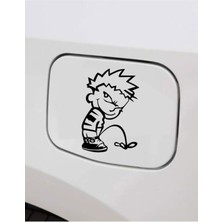 Işeyen Çocuk Depo Kapağı Sticker 11*10 cm