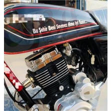 Bu Şehir Beni Sevmez Ama Iyi Tanır... Motorsiklet Yazı Sticker Araç Arkası