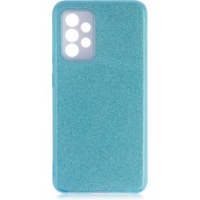 Galaxy A52 Kılıf N7TH Shining Silikon-Mavi