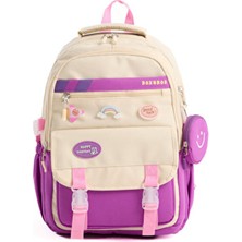 Kore Tarzı Aksesuarlı Kız Çocuk Okul Çantası & Erkek Çocuk Sırt Çantası Ilkokul, Ortaokul, Lise