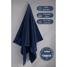 Pamuk Tekli Havlu Jakarlı Karna Premıum Zander - 70 x 140