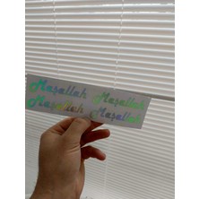 Maşallah 10X2CM 4 Adet Yapıştırma Yazı Hologramm