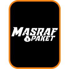'' Masraf Paket '' Oto Sticker Motor Sticker 20X7 cm Beyaz