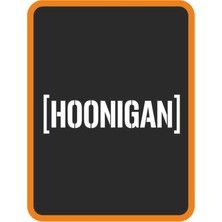 " Hoonigan " Oto Sticker Motor Sticker 25X8 cm Beyaz