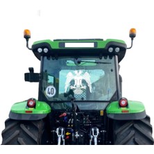 Traktör Çift Başlı Kartal Araç Dükkan Cam Sticker Yapışkan