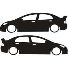 Honda Basık Araç Sticker, Sticker