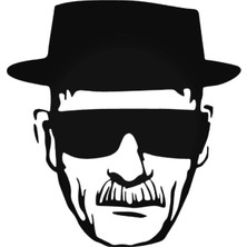 Heisenberg Breaking Bad Sticker Oto Arma Duvar Çıkartma 20 cm