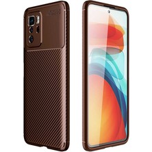 Xiaomi Poco X3 Gt Kılıf N7TH Negro Silikon Kapak-Kahverengi