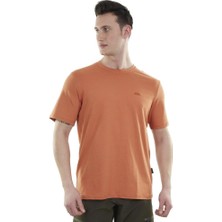 Erkek Tişört - Pamuklu Spor Tişört - Lucid - Kiremit (600616)