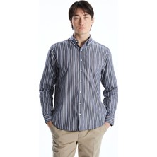 Lc Waikiki Yeni Sezon Regular Fit Uzun Kollu Çizgili Erkek Gömlek