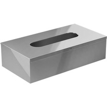 Mendil Kutusu, 25XH7.3X13CM - Parlak Paslanmaz Çelik