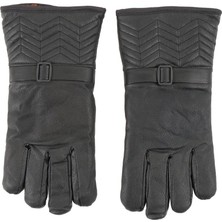 Erkek Deri Eldiven - Içi Peluşlu - Savex - Siyah - 137-F
