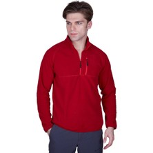 Alpinist Gamma Fermuarlı Erkek Polar Sweet Bordo (600508)