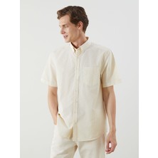 Lc Waikiki Yeni Sezon Regular Fit Kısa Kollu Ekose Poplin Erkek Gömlek