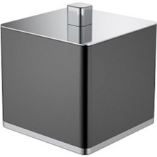 Kaf Pamukluk, Kare, Tezgah Üstü - Mat Siyah/krom