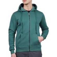 Alpinist Covert Tam Fermuarlı Erkek Sweatshirt Nefti (600501)