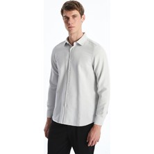 Lc Waikiki Yeni Sezon Slim Fit Uzun Kollu Armürlü Erkek Gömlek