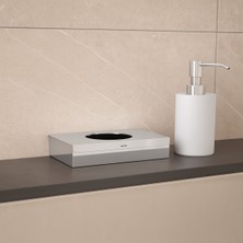 Hijyen Poşetlik, 13 x 2.5h x 9cm - Parlak Paslanmaz Çelik