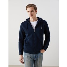 Lc Waikiki Yeni Sezon Kapüşonlu Uzun Kollu Erkek Fermuarlı Sweatshirt