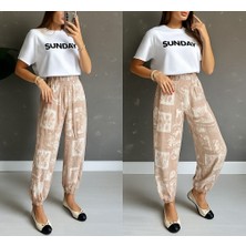 Arben Boutique Kadın Desenli Süprem Pantolon