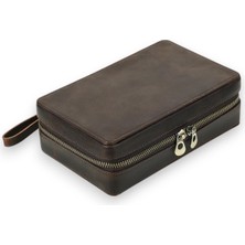 Cigarloong Crazy Deri Puro Taşıma Çantası Kahve 4'lü