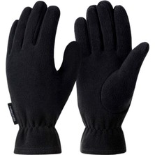 Unisex Polar Eldiven Siyah Thermoform Orta Kalınlık Dış Mekan İçin Rahat Kullanım