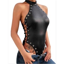 Tegan Fantezi Yanları Kuş Gözlü Yandan Bağlamalı Seksi Babydol TG275426