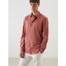 Lc Waikiki Yeni Sezon Regular Fit Uzun Kollu Keten Karışımlı Erkek Gömlek