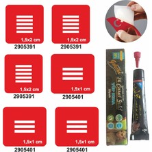 Parmak Çizgi Desenleri Hint Kınası ile Geçici Dövme Yapma Seti