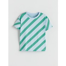 Lc Waikiki Yeni Sezon Bisiklet Yaka Çizgili Erkek Bebek Tişört