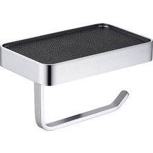 Tuvalet KAĞITLIK,ETAJERLI,304K-SYH Deri/parlak Paslanmaz Çelik