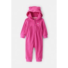 Kız Bebek Kapüşonlu Tulum