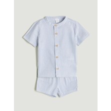 Lc Waikiki Yeni Sezon Kısa Kollu Çizgili Gömlek ve Şort 2'li