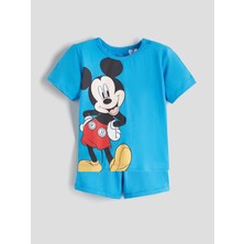 Lc Waikiki Yeni Sezon Mickey Mouse Baskılı Erkek Bebek Tişört ve Şort 2'li