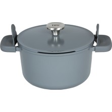 Leo Phantom Smoked Grey Alüminyum Derin Tencere 24 cm