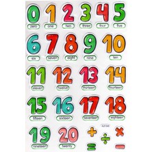 Sticker Kabartmalı A4 Boyutunda Stiker Defter, Planlayıcı ETIKET-(LIM548) - Ingilizce Rakam Sayı