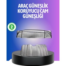 Metalize Reflektör Yüzeyli Uv Koruyucu Araç Güneşliği – Serin ve Güvenli Sürüşler Için