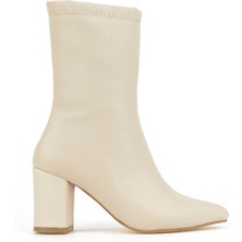 Ziya, Kadın Topuklu Bot 1531044Z4006 Bej