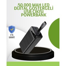 Ultra Güçlü 50.000 Mah Powerbank – LED Ekranlı, Çoklu Bağlantı Seçenekli, Akıllı Koruma Sistemli Şarj Ünitesi