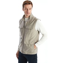 Lc Waikiki Yeni Sezon Standart Kalıp Dik Yaka Erkek Avcı Yeleği