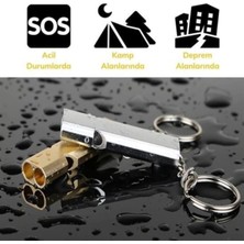 Renkli Alüminyum Sos Düdük Anahtarlık, Hafif ve Kullanışlı, Güvenliğinizi Artırır