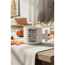 Blessed Are Those Who Baskılı Hediyelik T Kulplu Latte Fincanı Kupa Bardak