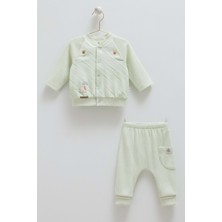Good Baby Çıtçıtlı Alt Üst Takım - Caramell  - TKE1834 - Yeşil - 6 - 9 Ay - TKE1834-YEŞIL-6 - 9 Ay Yeşil