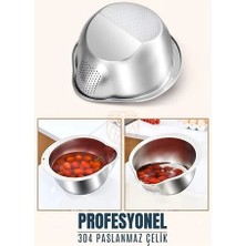 Bfs Süzgeci Makarna Salata Süzgeci 304 Mink Design