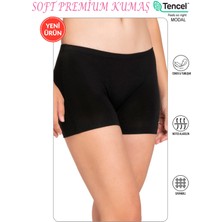 Özkan 27782 Kadın Premium Kumaş Modal Pamuklu Esnek Rahat Mini Boxer Şort Tayt