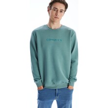 Lc Waikiki Yeni Sezon Bisiklet Yaka Uzun Kollu Baskılı Erkek Sweatshirt