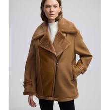 Manteco Yünlü Biker Kaban  IW6240008058027