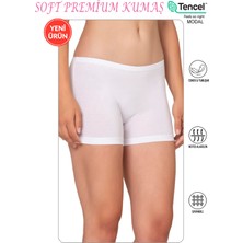 Özkan 27782 Kadın Premium Kumaş Modal Pamuklu Esnek Rahat Mini Boxer Şort Tayt