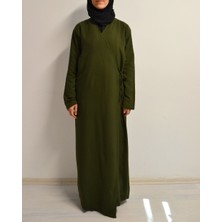 Kruvaze Yandan Bağlamalı Namaz Elbisesi – %100 Viskon- Rahat Kalıp