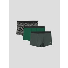 Lc Waikiki Yeni Sezon Baskılı Erkek Çocuk Boxer 3'lü